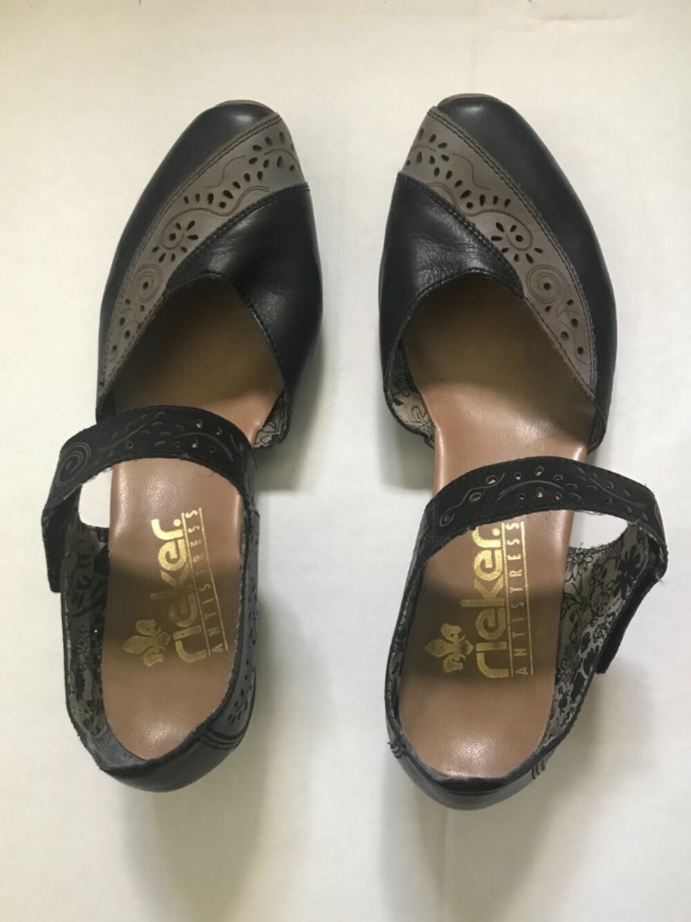Rieker Antistress Flowery Heels, size 36 US 5